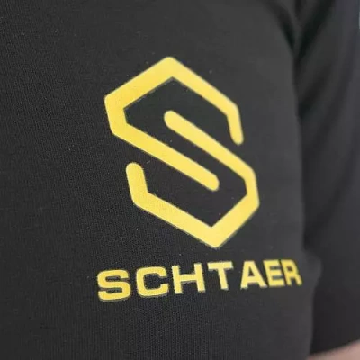 Футболка мужская идеальная черная Schtaer